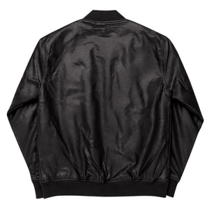Ron Royal Vegan Leather Bomber Jacket