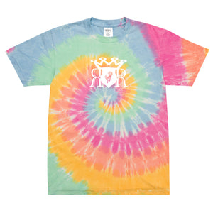 Ron Royal Emblem Oversized tie-dye Two-Tone T-shirt