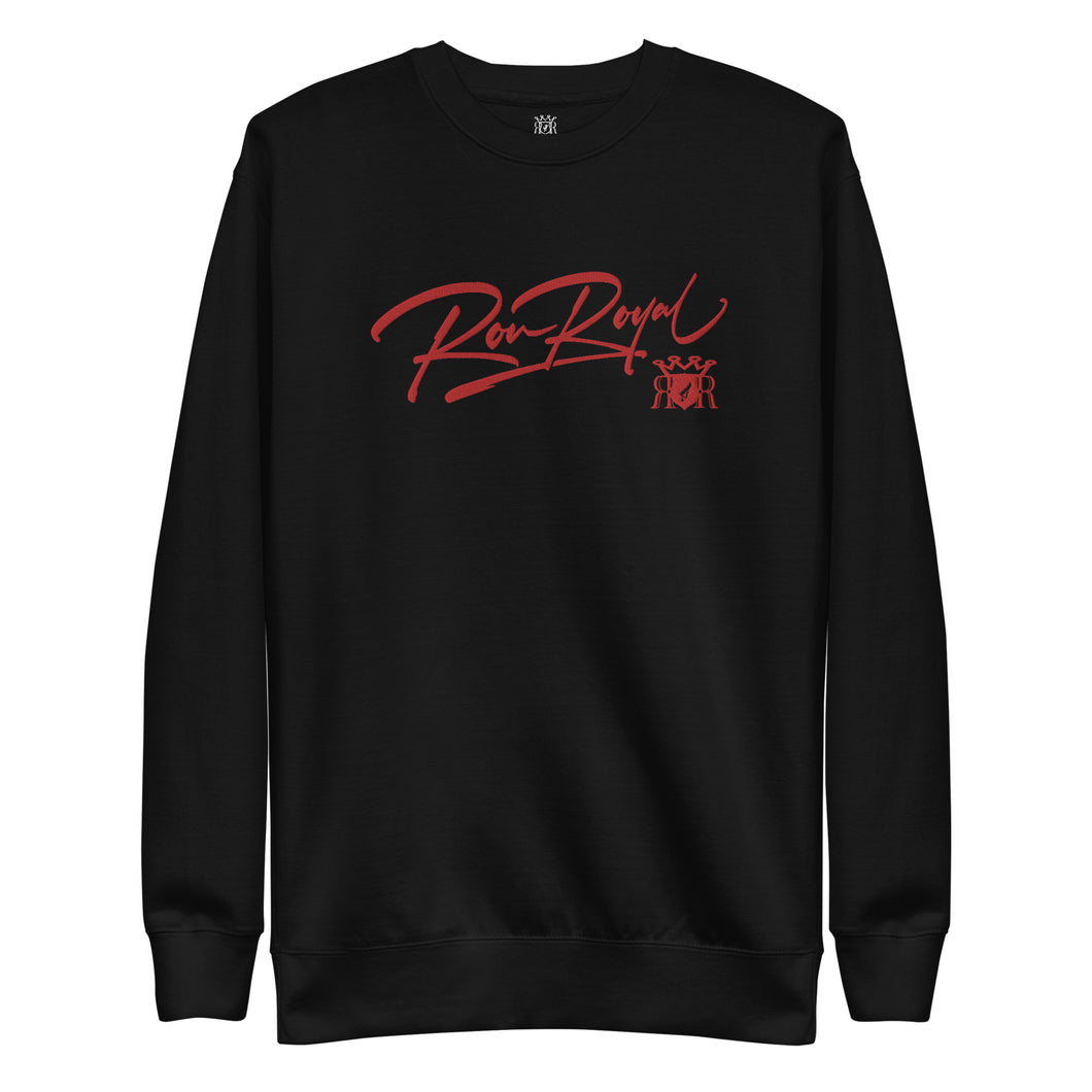 Ron Royal Embroidered Signature Premium Sweatshirt